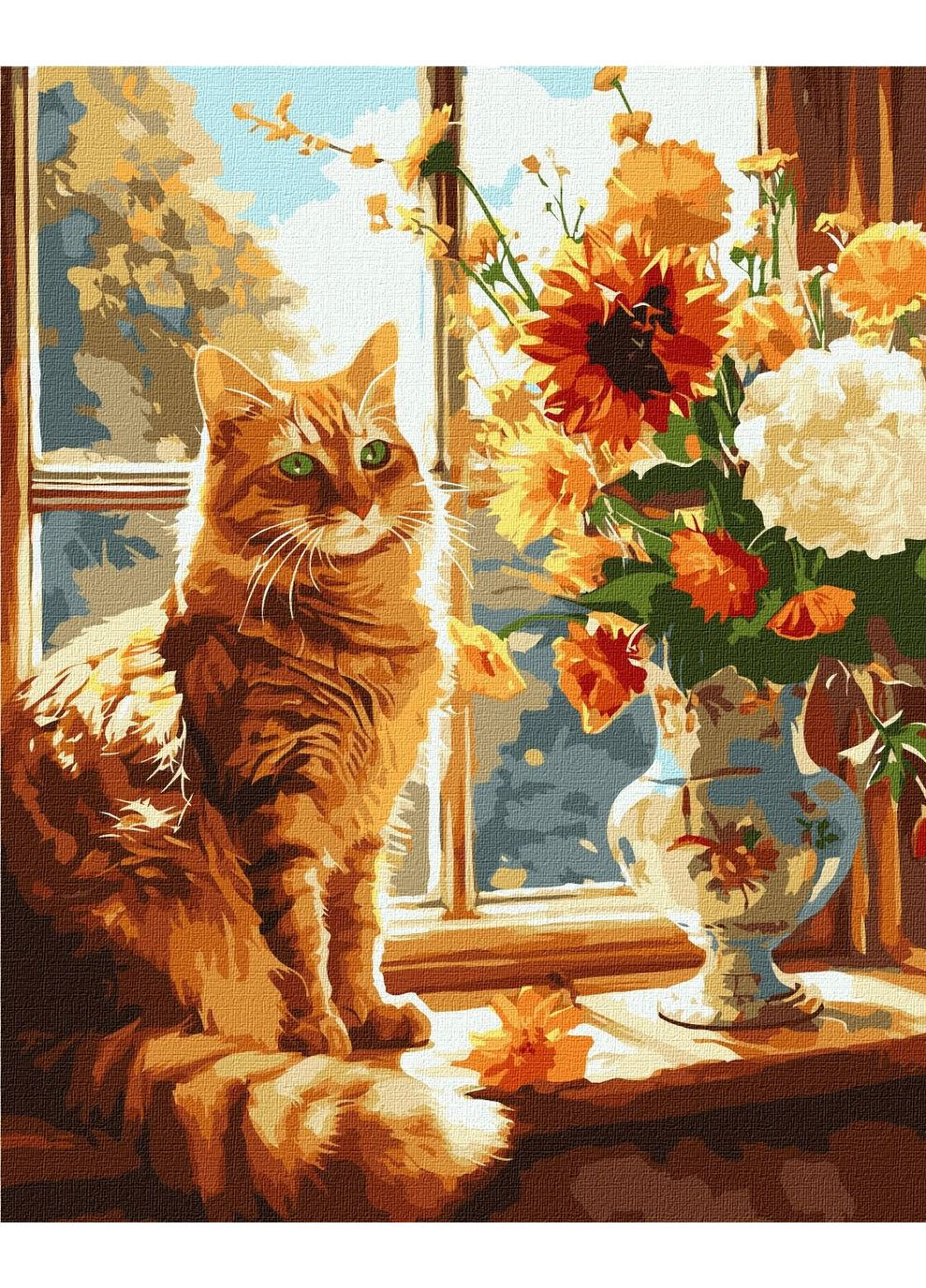 Набір для розпису по номерах Рудий котик KHO6604 shop (4823104359807) Ідейка (363130990)