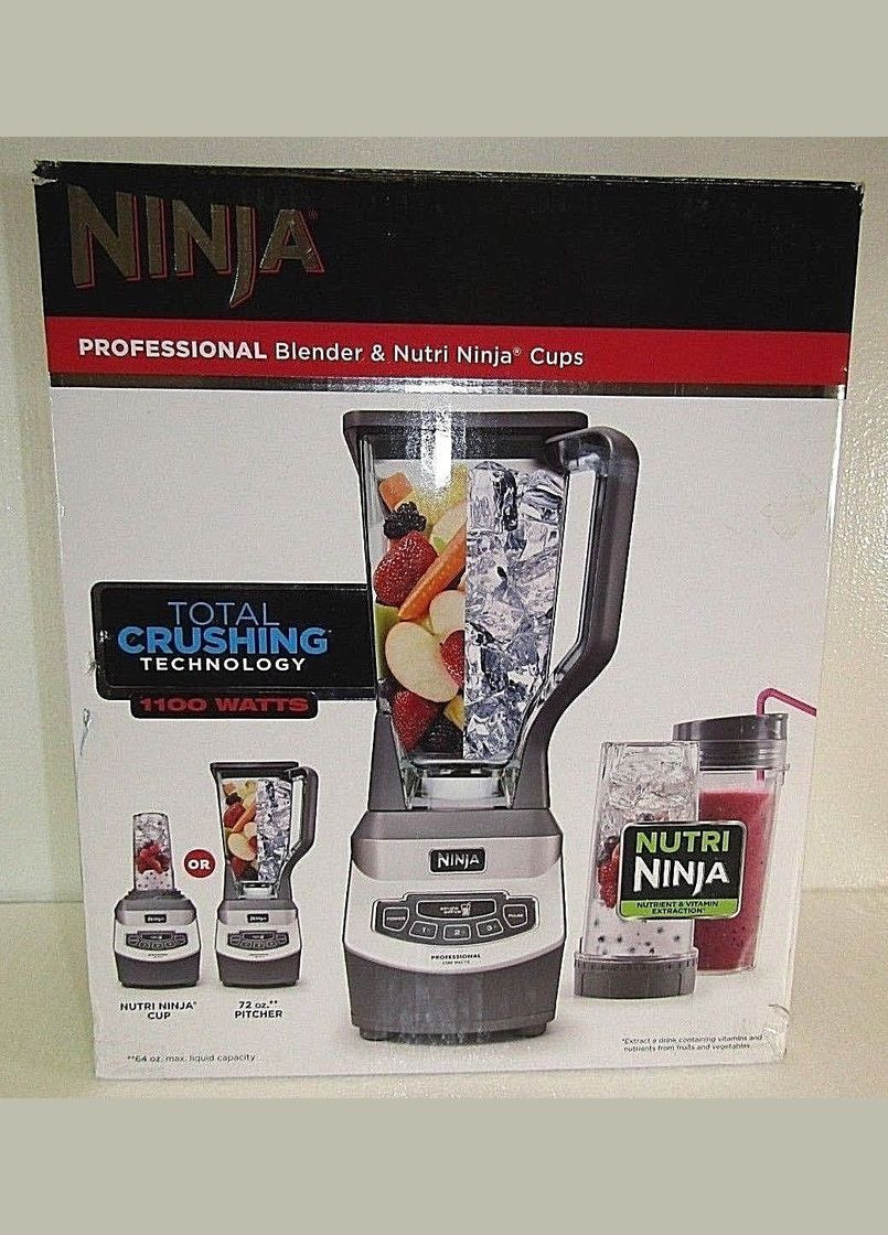 Профессиональный блендер BL660B 1100 Вт (120 В) с двумя чашками Nutri Ninja профессиональная (292734770)