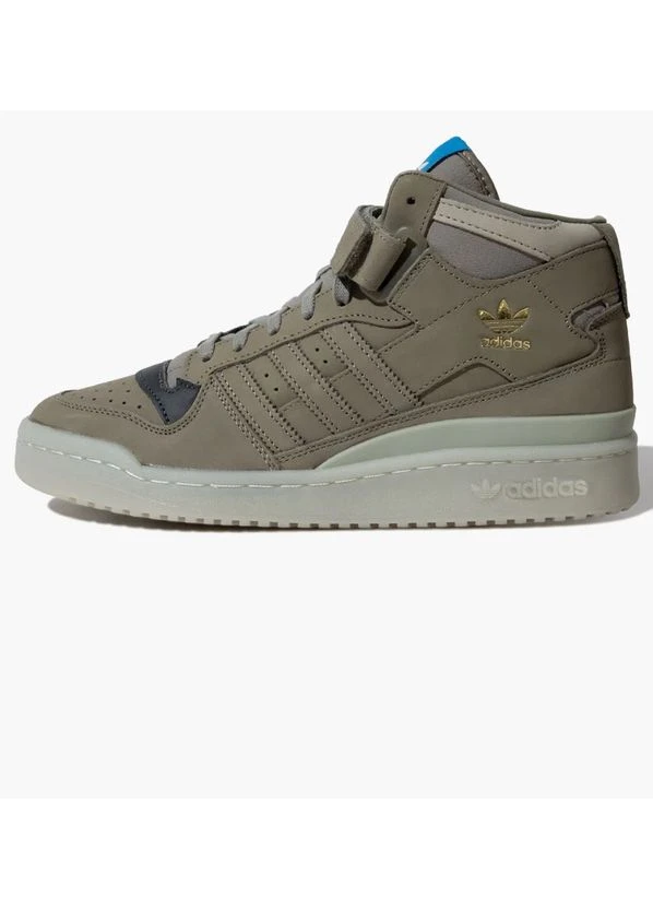 Оливковые демисезонные кроссовки forum mid lifestyle shoes olive hq1508 adidas