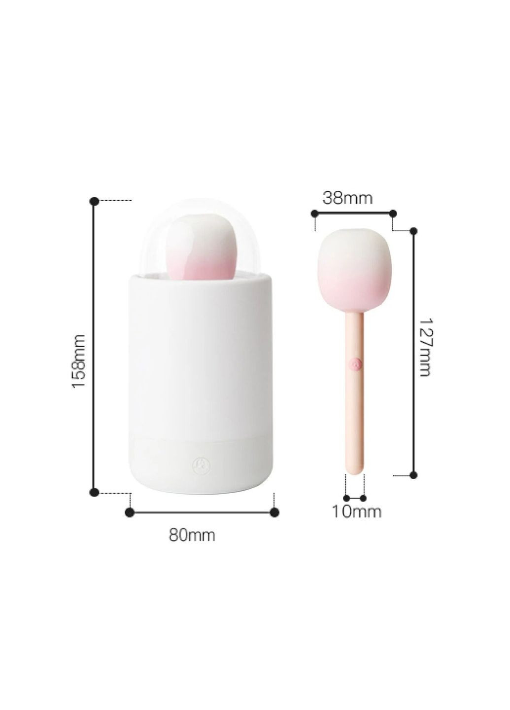 Вакуумный стимулятор с вибрацией «конфетка на палочке» Bling Pop, зарядный кейс-ночник KisToy (296492271)