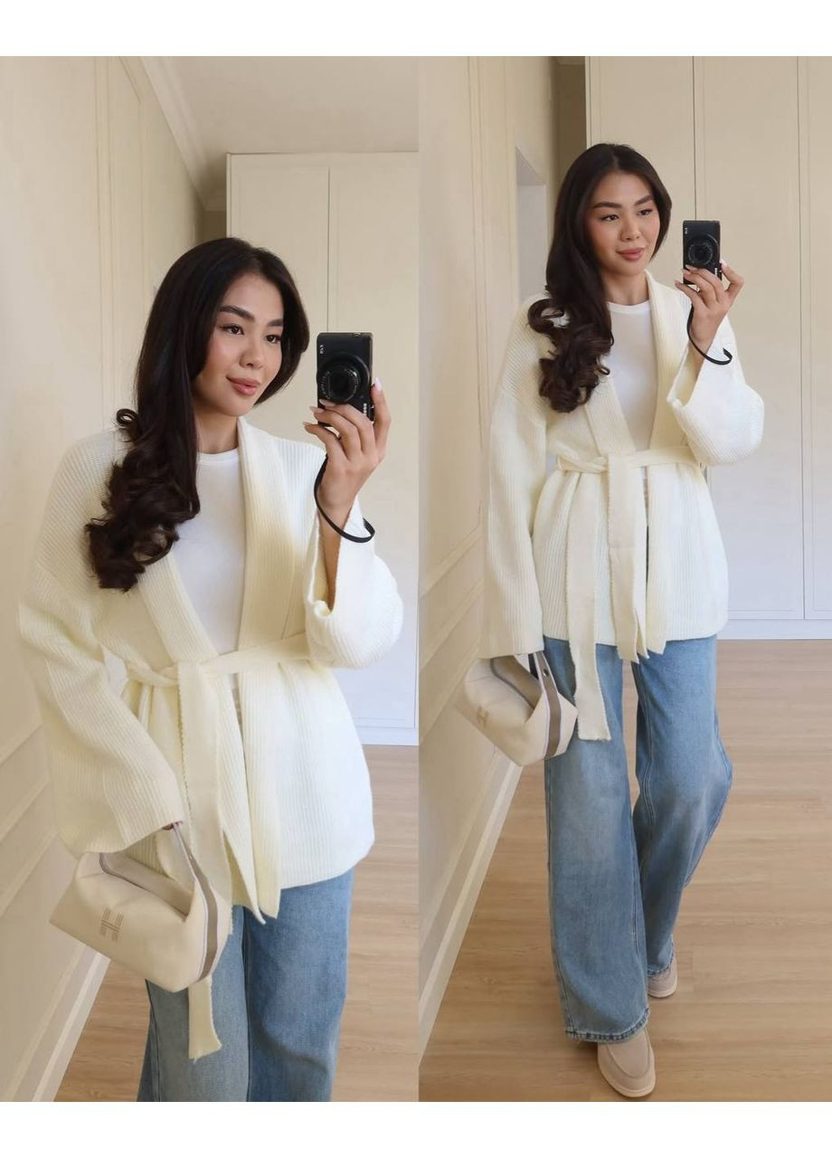 Молочный демисезонный кардиган Україна