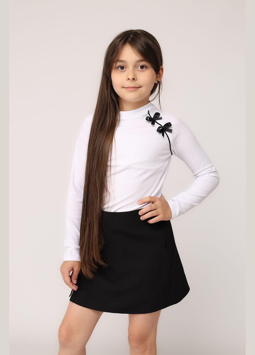 Молочный демисезонный лонгслив Yuki