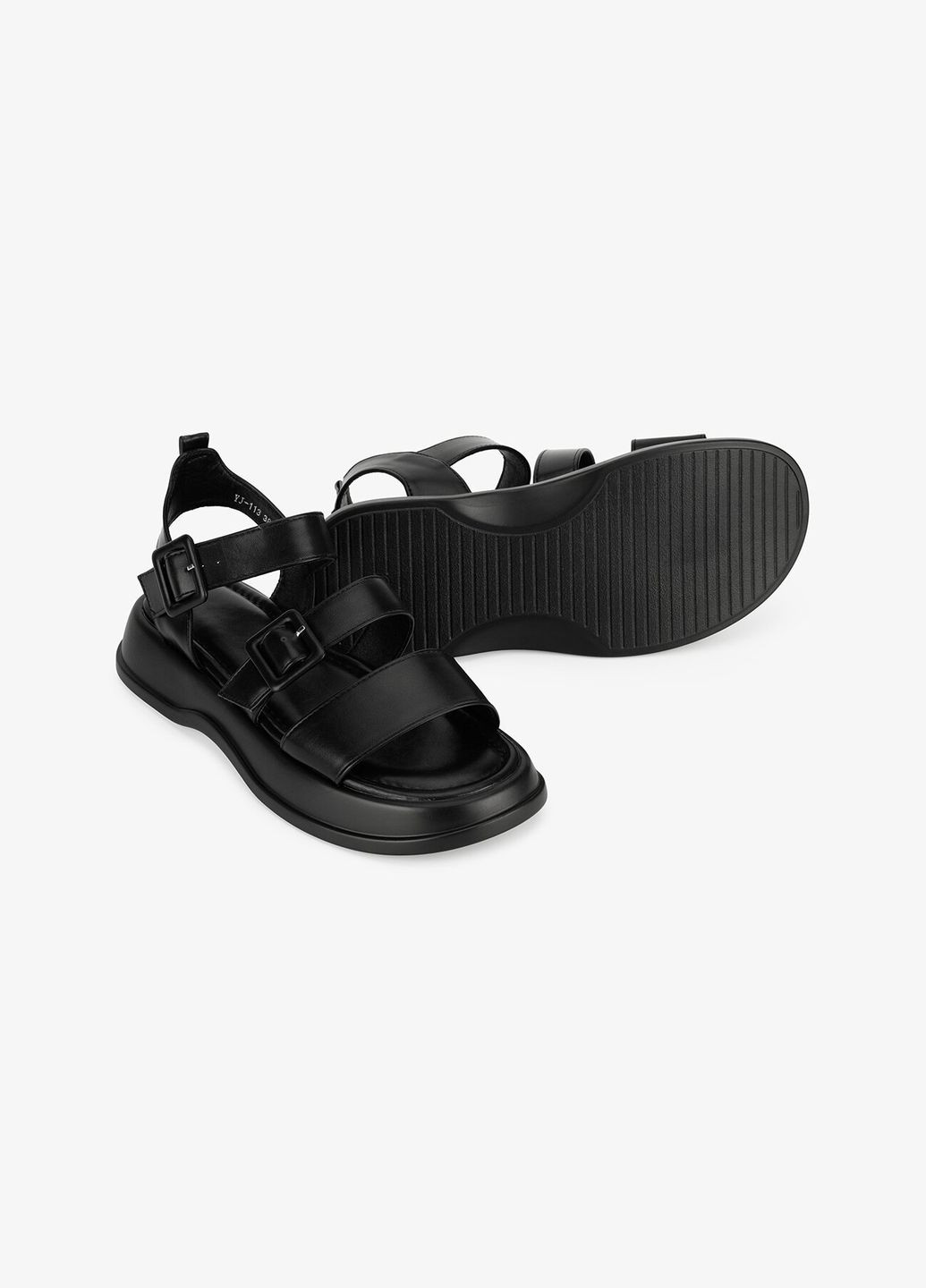 Черные босоножки женские yj-113 черный shop (2000999166624) Stepln