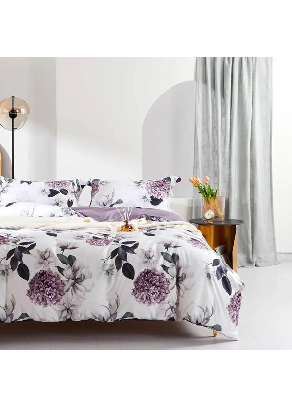 Комплект постільної білизни Бязь Голд "Гортензія" Півтораспальний 150х220 см No Brand (365061419)