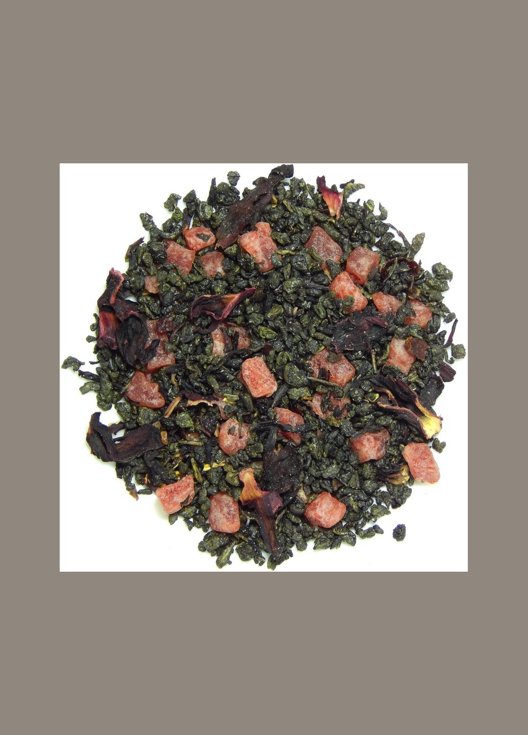 Чай зелений Gunpowder, суниця з вершками, 100 г WAK'A (288136706)