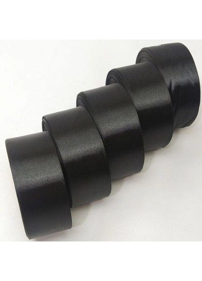 Чорна Стрічка атласна 4 см (23 м) "Sindtex" (АЛ4-002) Plus-plus (352752338)