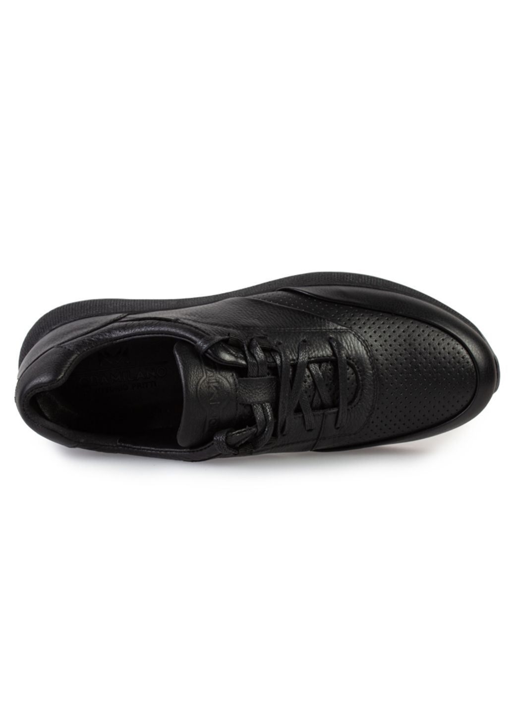 Черные демисезонные кроссовки мужские бренда 9200448_(2) ModaMilano