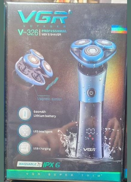Електробритва акумуляторна V-326 Водонепроникна VGR (315141136)