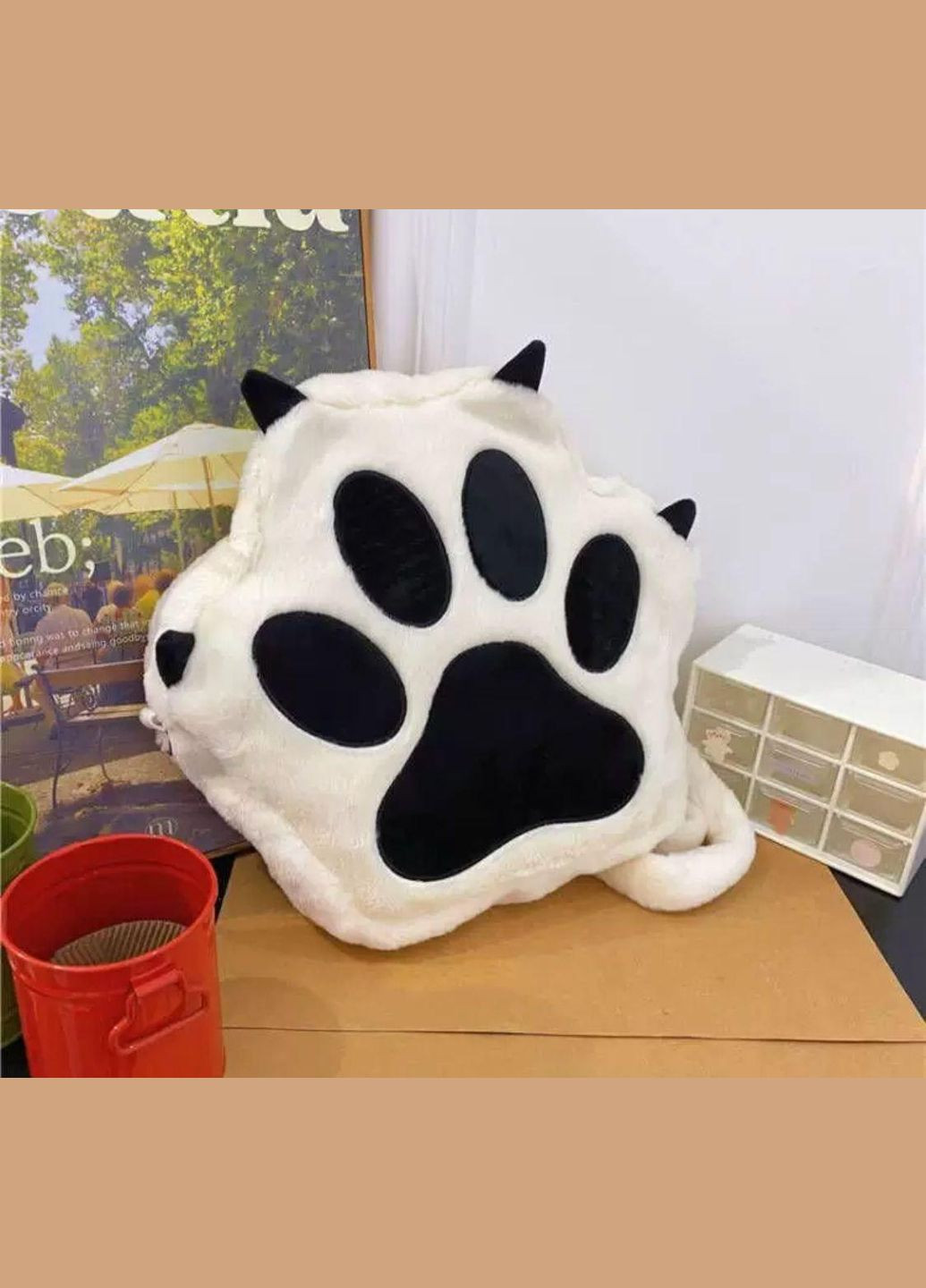 Рюкзак лапка Белая No Brand (333163236)