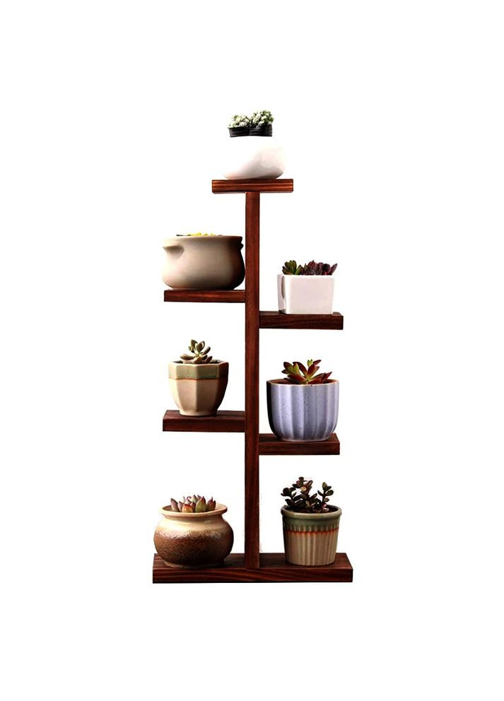 Підставка для квітів з дерева Компостелла мокко (ЦВП-005410) No Brand (328225973)