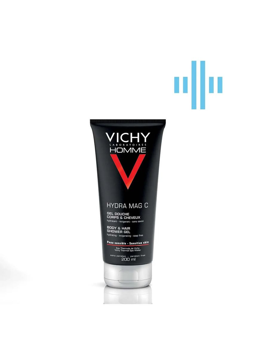 Тонизирующий гель для душа Homme Hydra MAG C, 200 мл Vichy (328400183)
