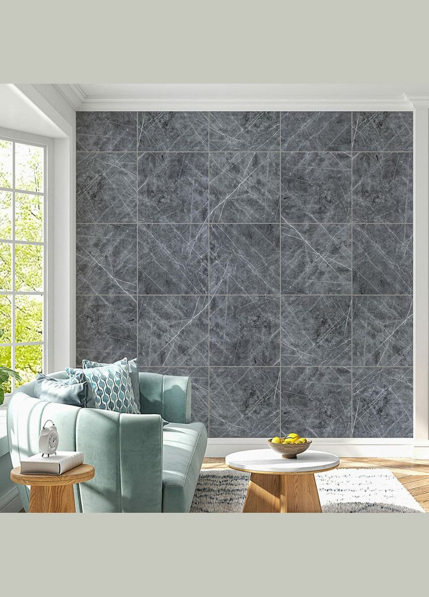 Декоративна ПВХ плита натуральний мармурр 600*600*3mm (S) SW-00001627 Sticker Wall (300242309)