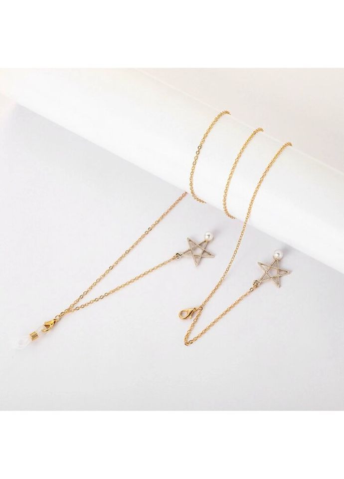 Ланцюжок для окулярів White and Gold 2 9866 70 см Fashion (299525439)