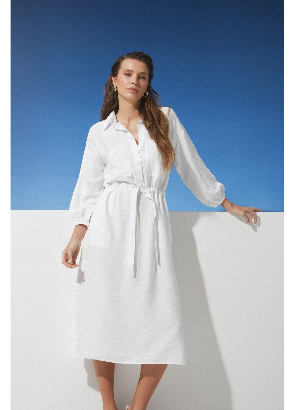 Молочное платье Seventeen