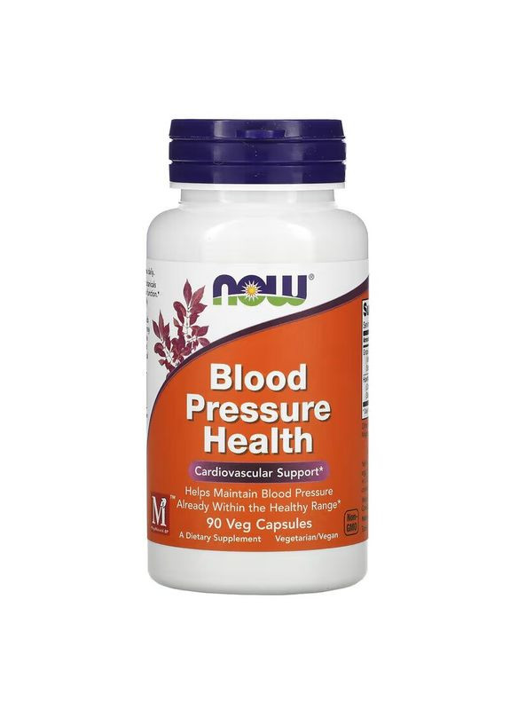 Естественная добавка Blood Pressure Health, 90 вегакапсул Now (324418631)