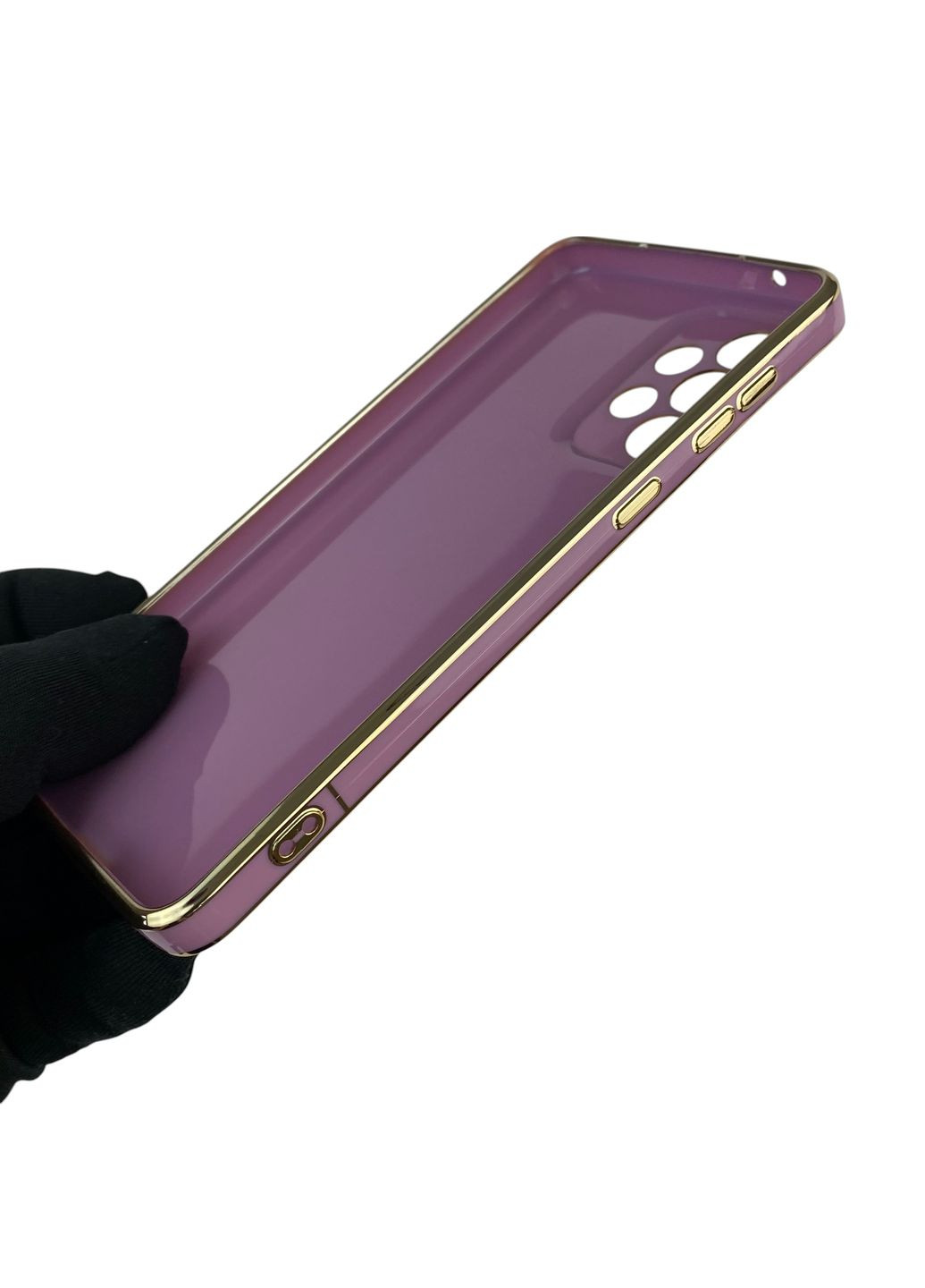 Чохол для Galaxy A33 5G (SM-A336) з кільцем MagSafe із золотою окантовкою на самсунг а33 чорничний gs1 Samsung (366231003)