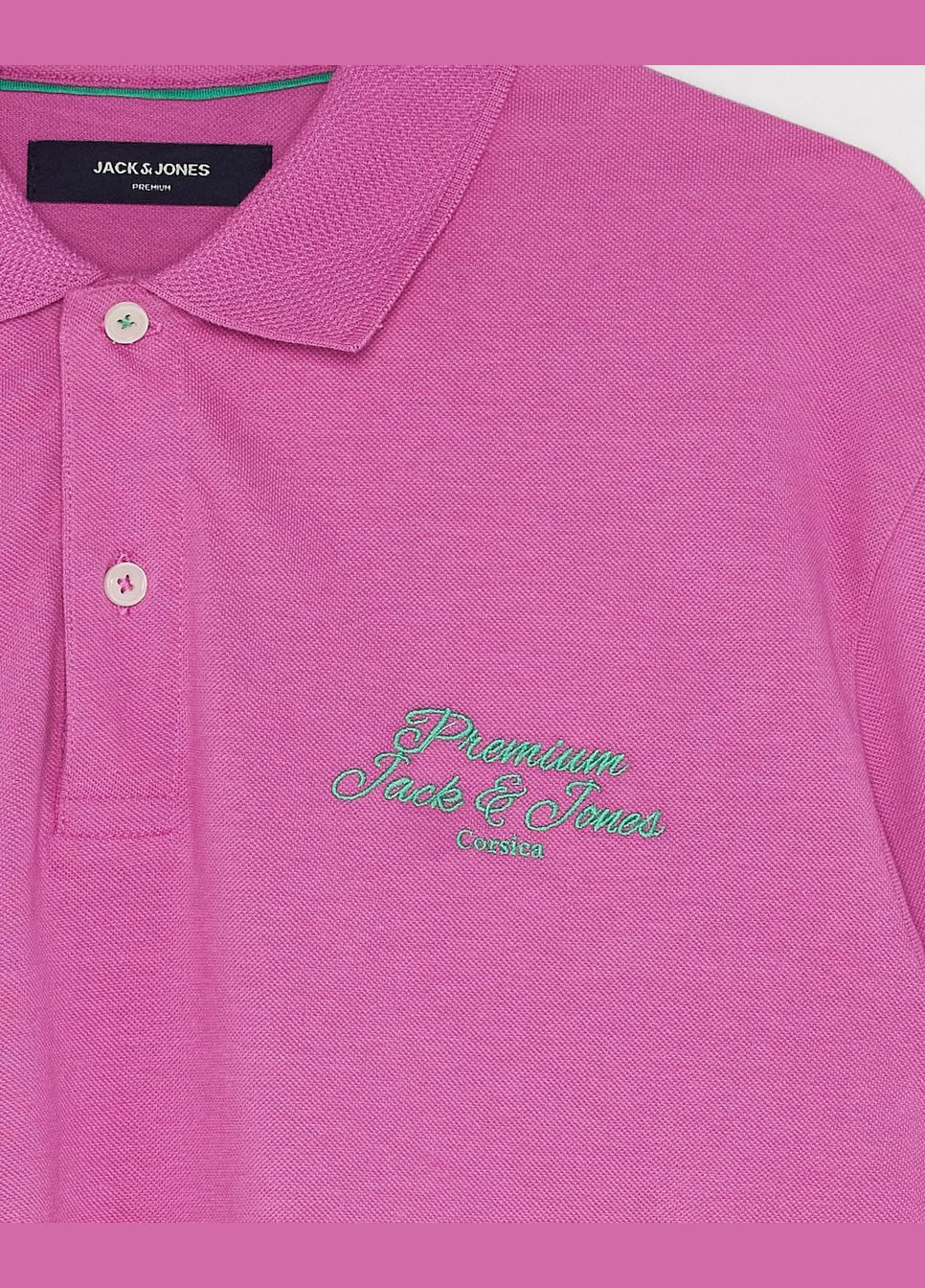 Розовая футболка-поло лето,розовый,jack&jones для мужчин Jack & Jones