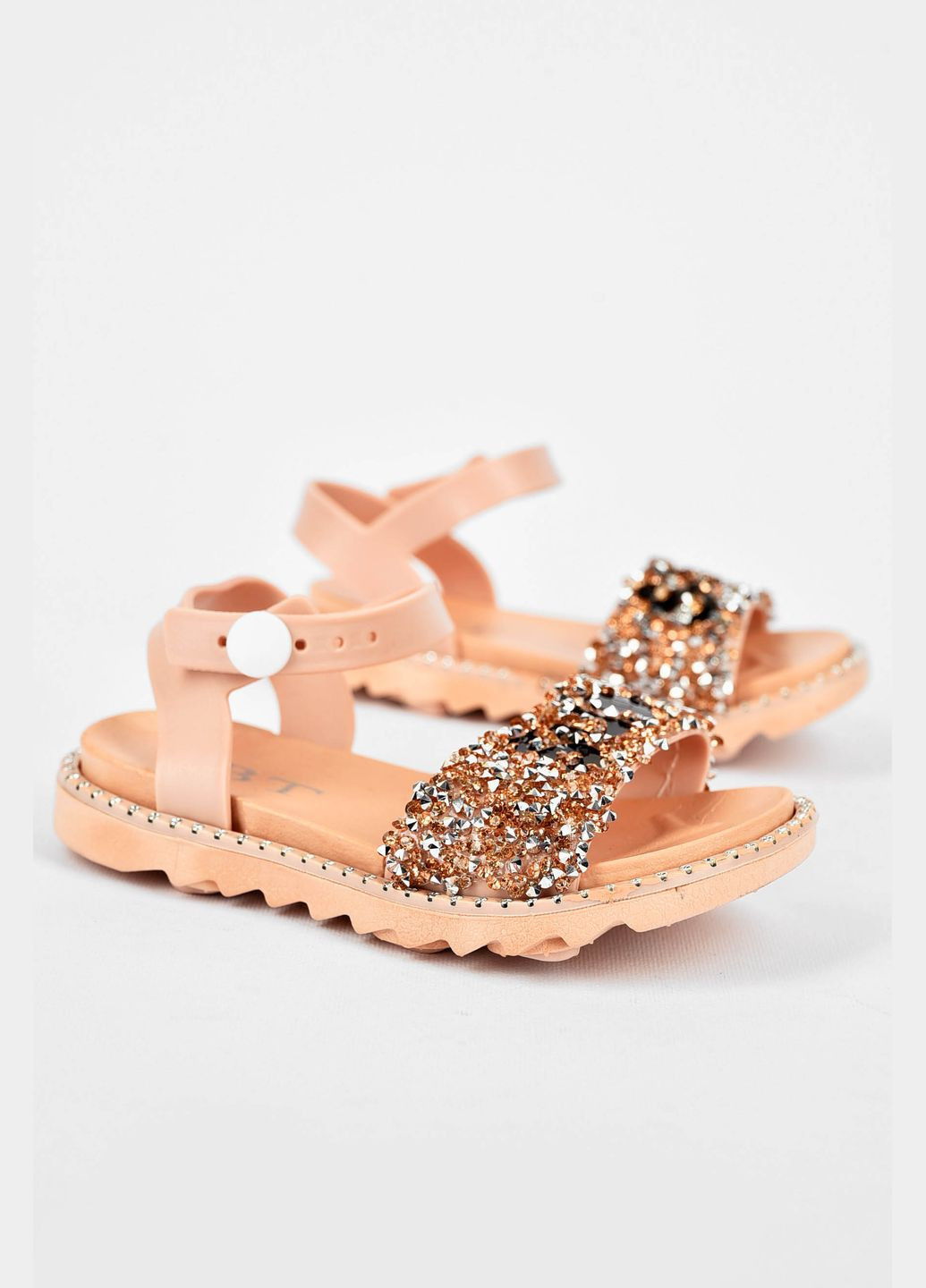 Босоніжки дитячі силіконові пудрового кольору Let's Shop (326960676)