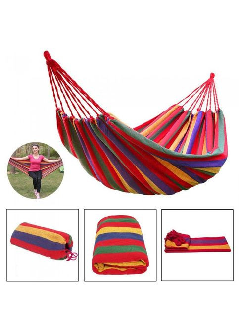 Мексиканский гамак хлопок 240x80 см + чехол Радужный MDR UKC (371793818)