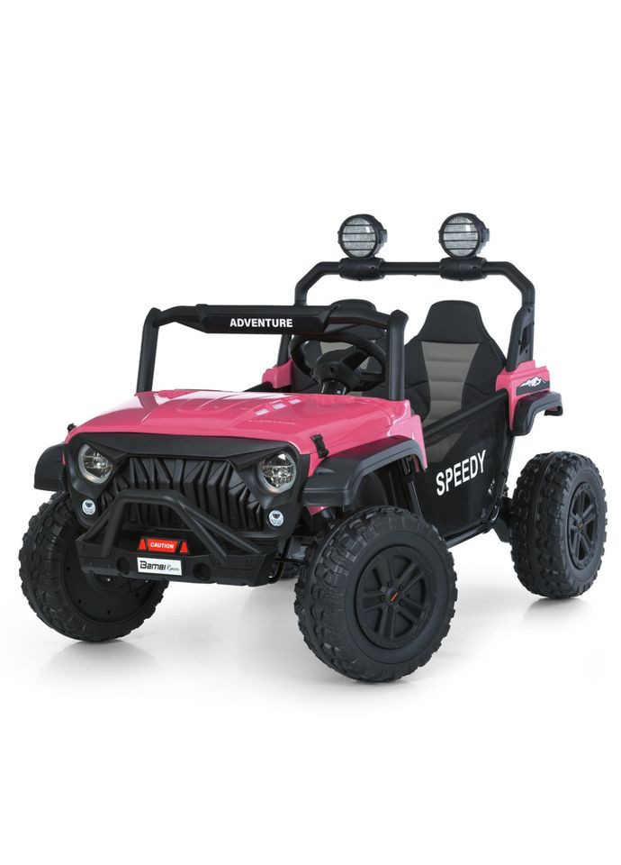 Детский электромобиль Джип для девочек 2-местный электрокар с аккумулятором Bambi Racer (368756021)