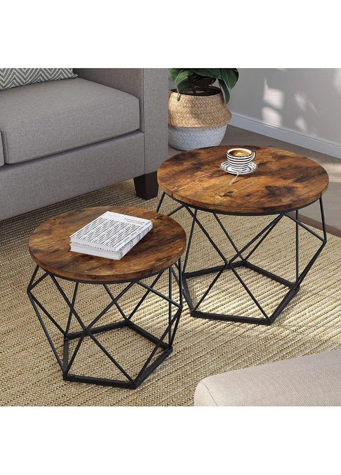 Комплект журнальных столиков Watson 2 шт в стиле Loft Leobert (361952313)