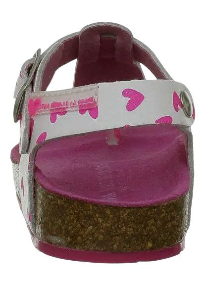 Белые босоножки сандалии для девочки 132981 белый с розовым Agatha Ruiz de la Prada