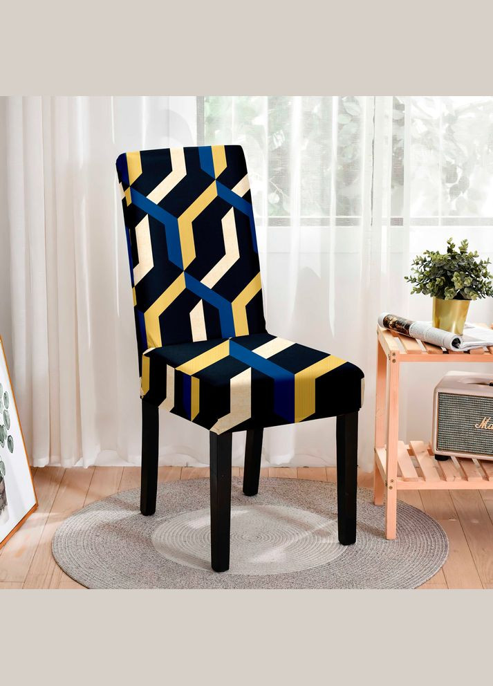 Чохол на стілець універсальний трикотажний 069 Love You (306459334)