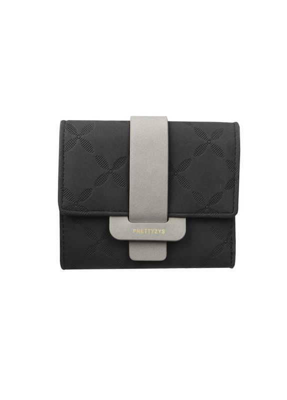 Жіночий гаманець 987 Black клатч із пряжкою повсякденний 1 шт. Prettyzys (352012502)