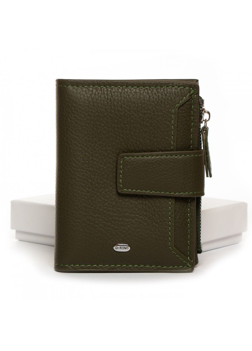 Шкіряний жіночий гаманець Classik WN-23-11 green Dr. Bond (282557168)