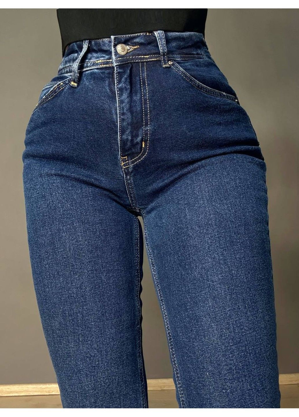 Джинси жіночі 7034 кльош від коліна висока посадка стрейчеві сині Sherocco - (360938402)