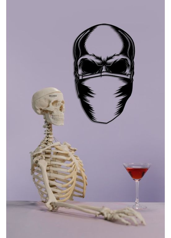 Деревянное панно декор для комнаты. Деревянная картина в подарок Череп Boo 90х54 см Decart (360609214)