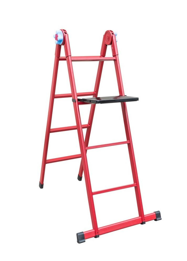 Сходи універсальні металеві 4 ступені зі столиком, h=1070-2500 мм, max 150 кг GM (79-1014) Господар (329152173)