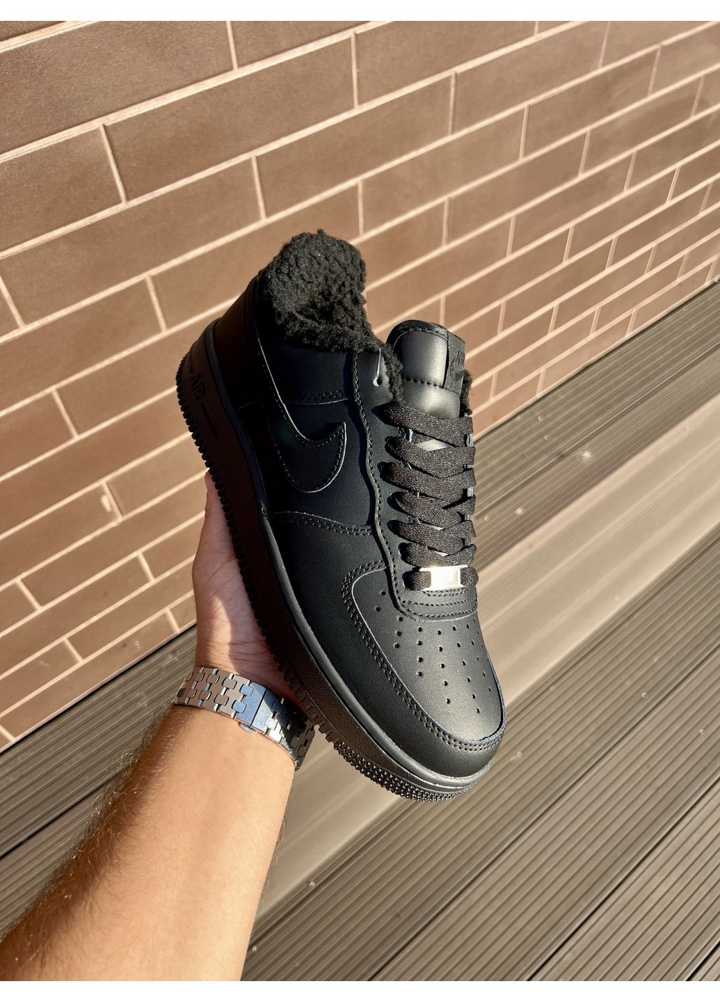 Комбіновані Осінні кросівки чоловічі nike air force classic найк аір форс 1 преміум No Brand