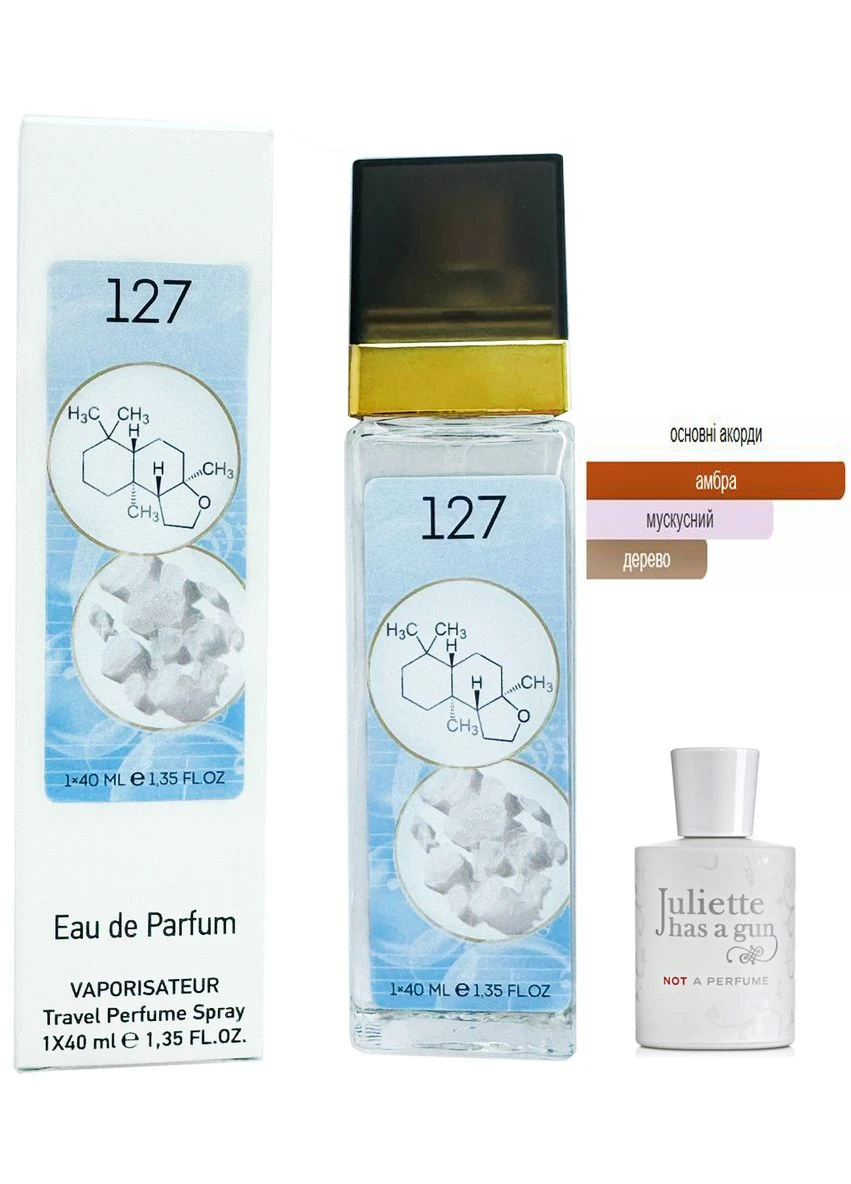 Жіночий парфум № 127 за мотивами Not A Perfume (Джульетта Хез Е Ган Нот Е Парфюм) 40 мл. Juliette Has a Gun (390803502)