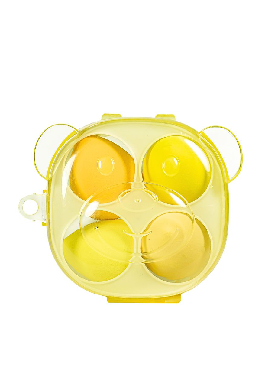 Набор спонжей для макияжа в футляре 4 штуки Puffy, No Brand (302728435)