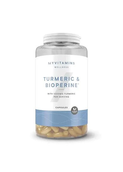 Куркумин и биоперин MyProtein Turmeric & Bioperine 180 капс. Myvitamins (346514621)