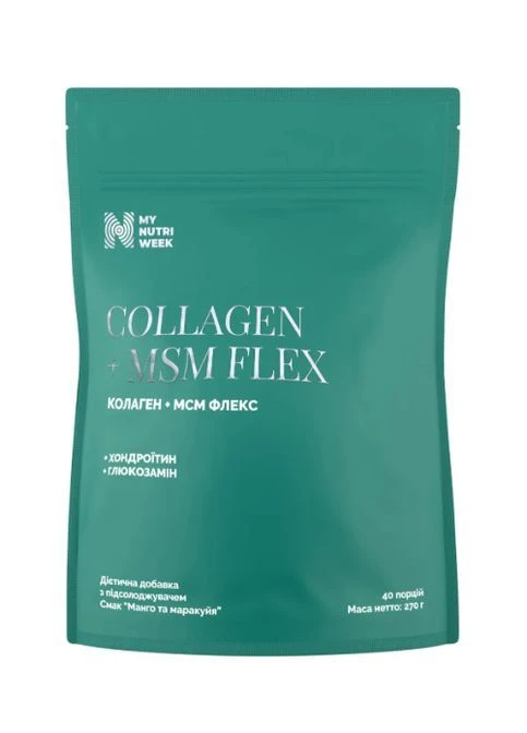Collagen + MSM Flex, with sweetener 270 g /40 servings/ Mango Passion Fruit My Nutri Week (396316785)