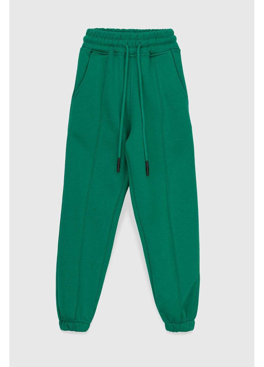 Зеленые спортивные демисезонные брюки ANGELOS