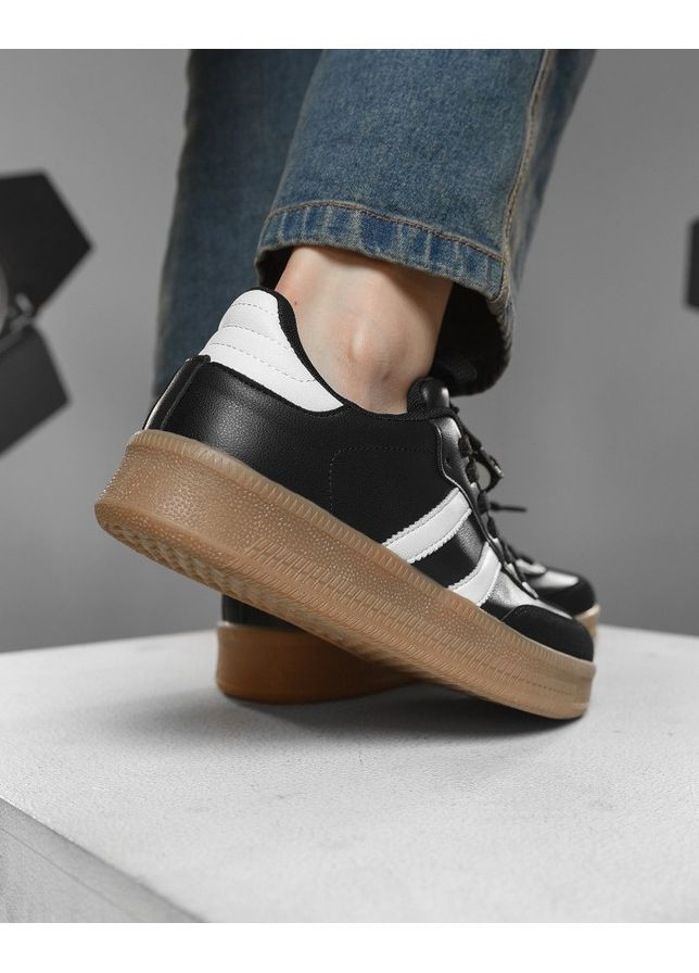 Женские кроссовки Campus black/white No Brand чёрные демисезоны (361230437)