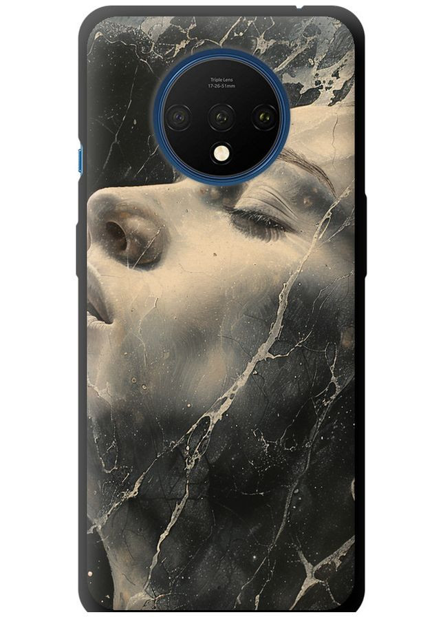 TPU чорний чохол 'Мармурова жінка' для Endorphone OnePlus 7T (285705317)