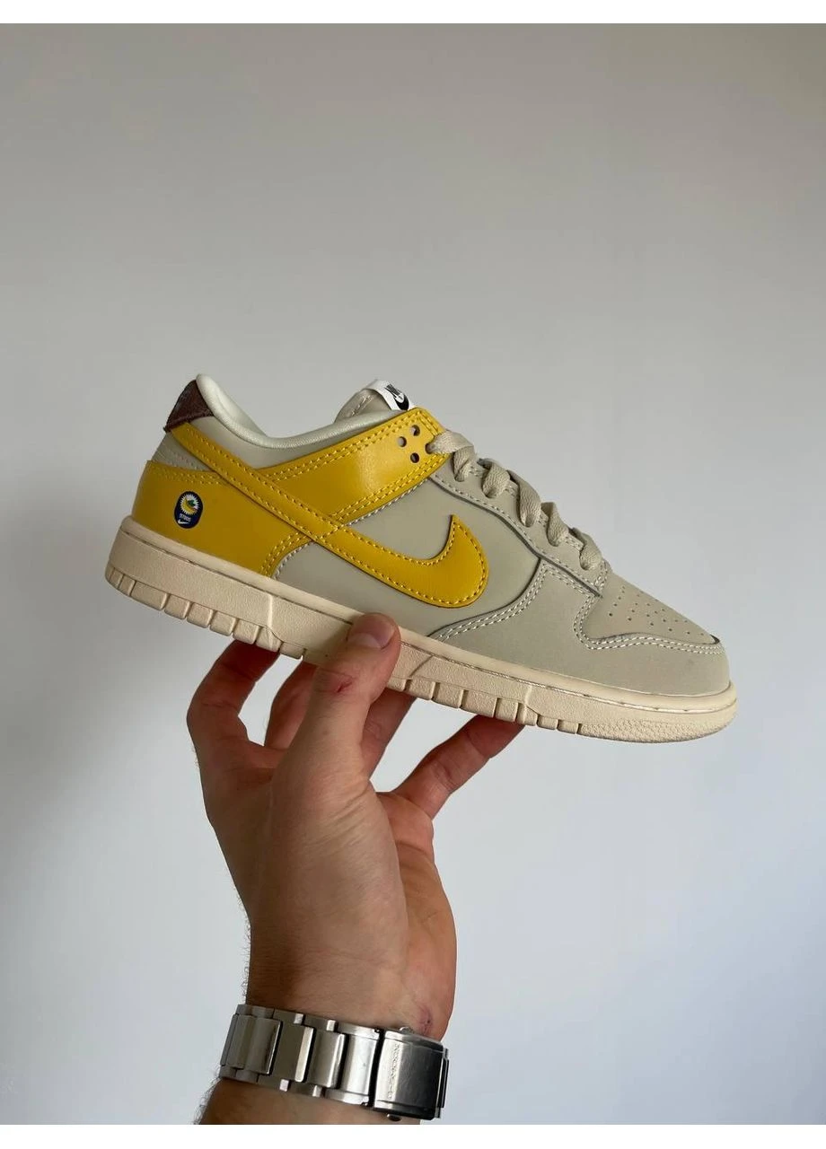 Комбіновані кросівки чоловічі nike dunk low lx banana найк данк демісезон No Brand