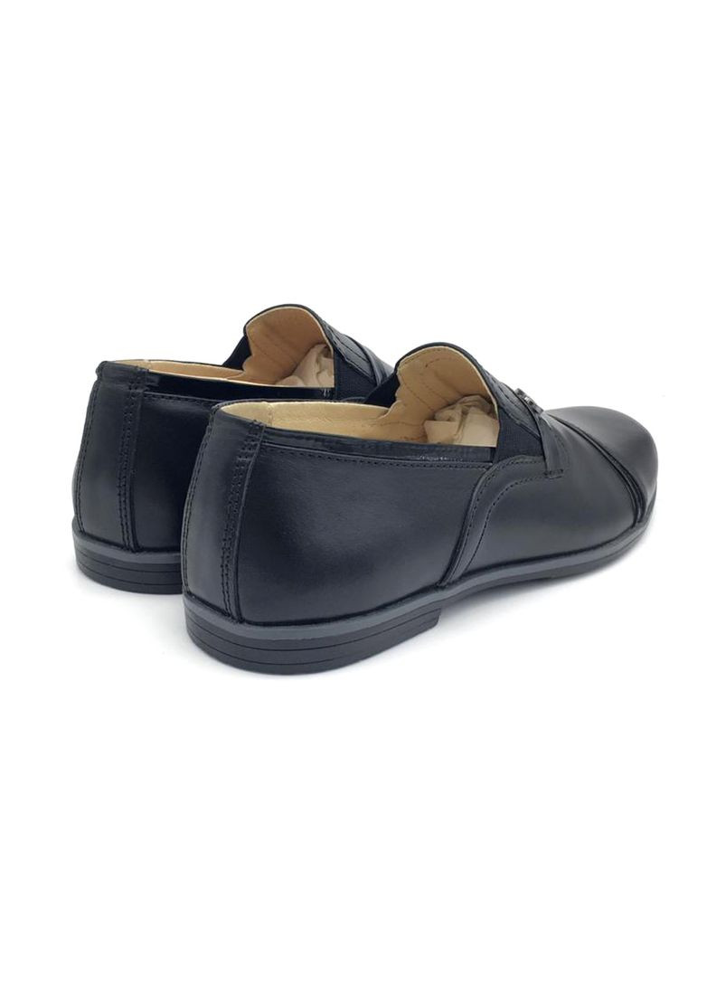 Шкіряні підліткові туфлі чорного кольору. Fashion (356497891)
