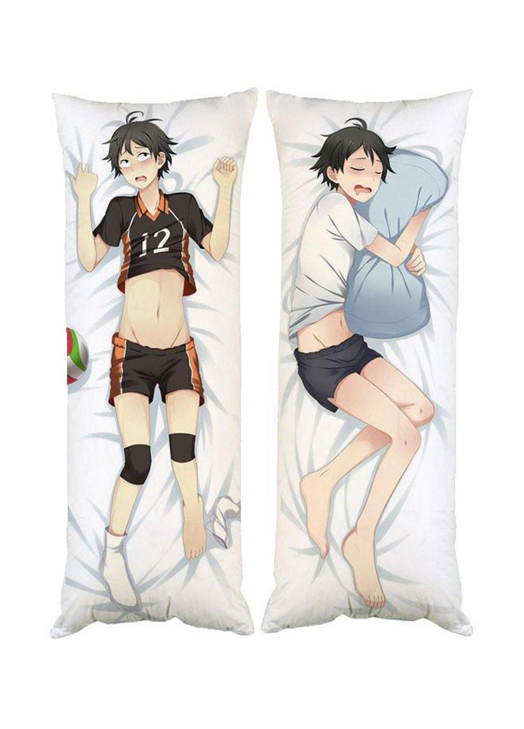 Подушка дакимакура Волейбол Тадаси Ямагути декоративная ростовая подушка для обнимания двусторонняя No Brand (329432678)