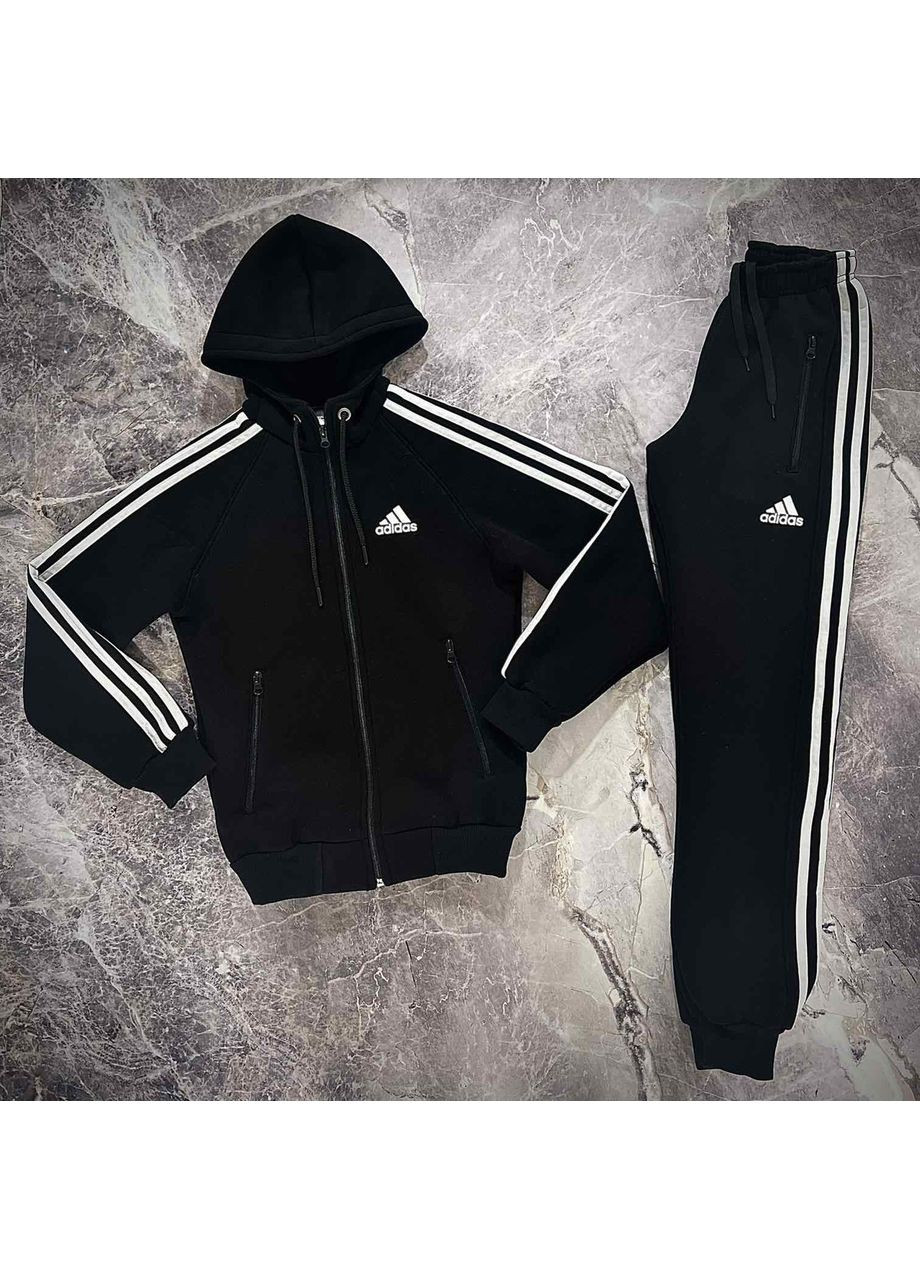 Теплый Спортивный Костюм Adidas на флисе для подростка 🏃♂️🏃♂️🏃♂️ No Brand (361019913)