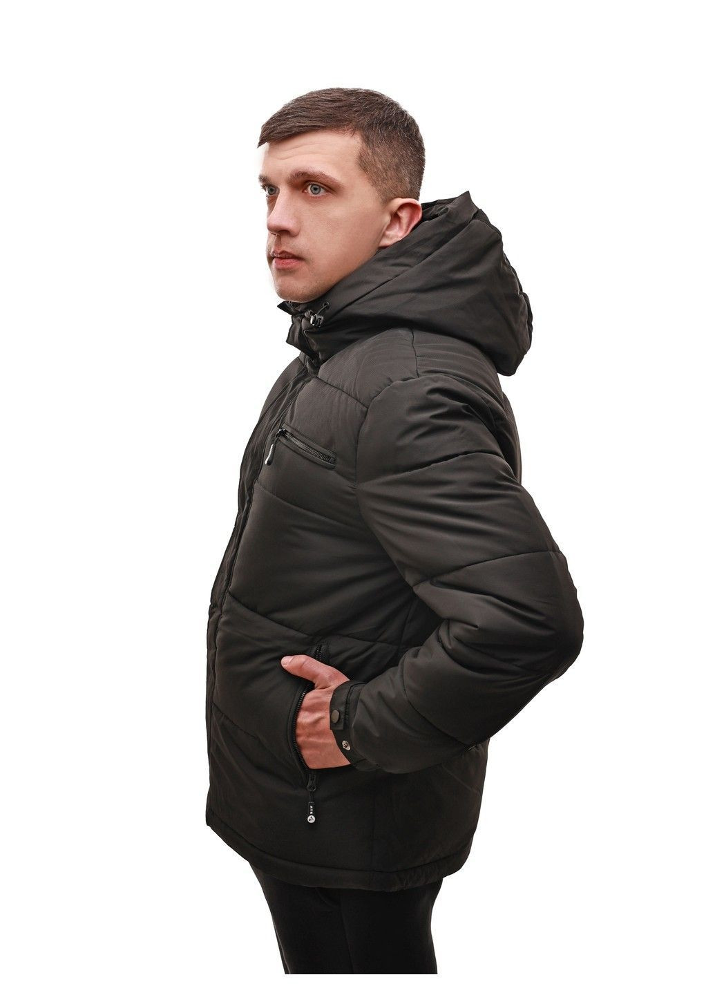 Черная зимняя куртка зимняя мужская TE
