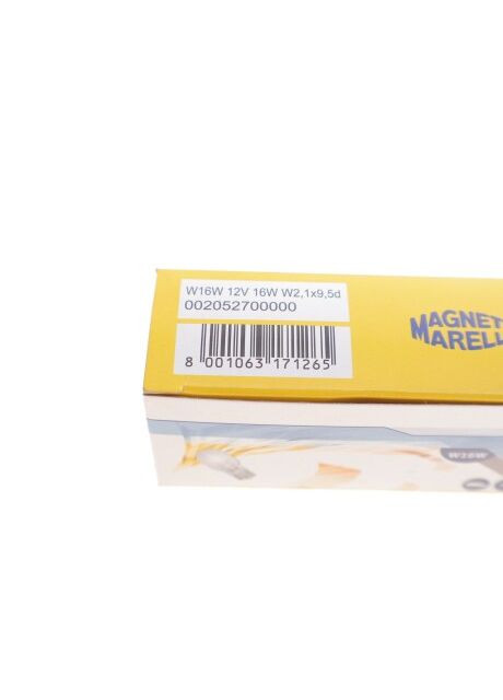 Лампа розжарювання T15 12V 16W W16W W2, 1x9, 5d (вир-во ) Magneti Marelli (339632767)