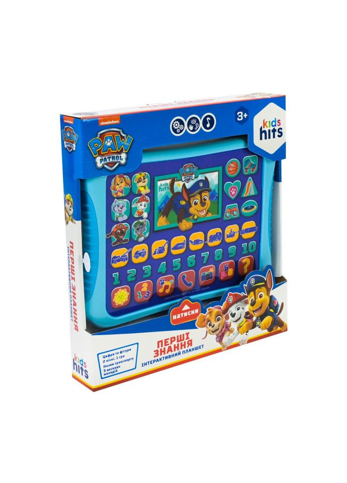 Детский развивающий планшет "Первые знания Paw Patrol" KH01/013L Kids Hits (364264712)