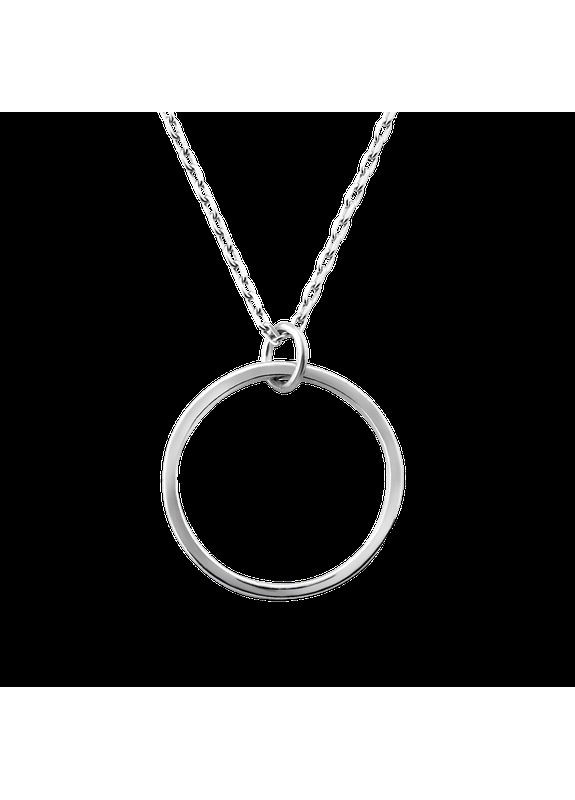 Комплект срібний Баланс кольє та сережки пусети без камінців No Brand (362177416)