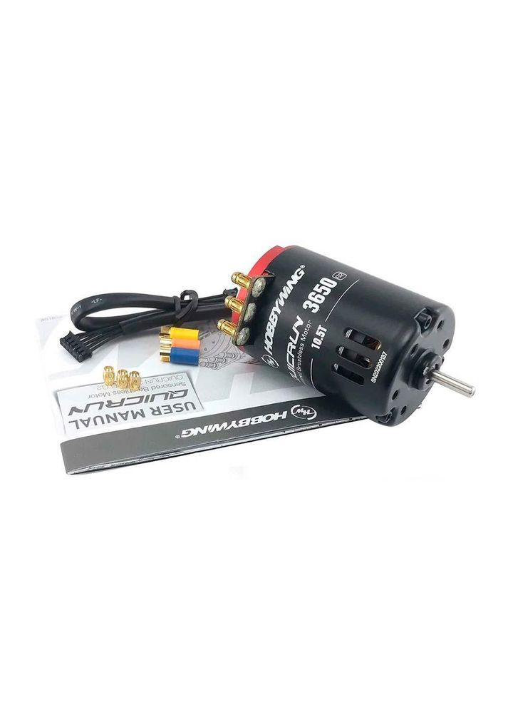Бесколлекторный сенсорный мотор QUICRUN 3650 G2 Sensored Brushless motor 10.5T Hobbywing (341086385)