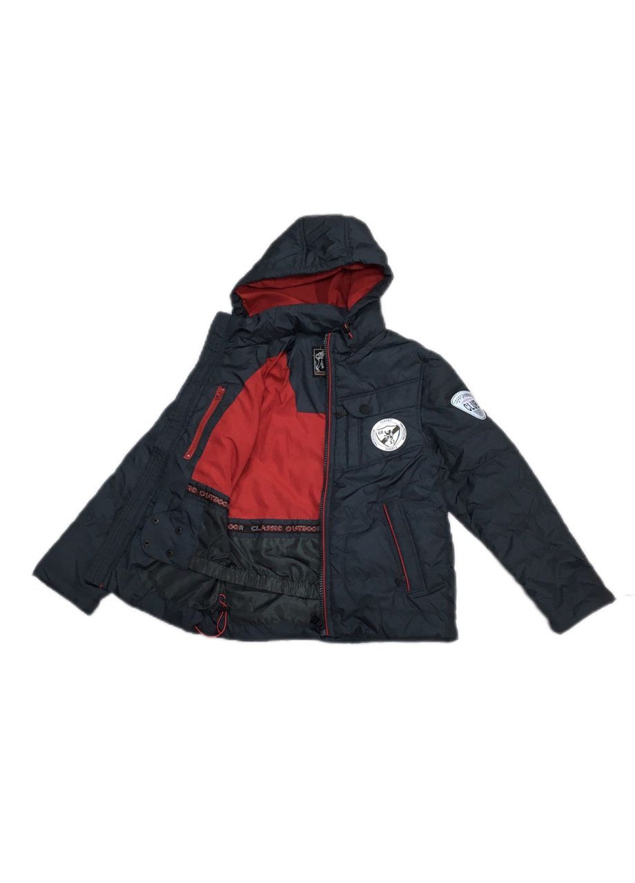 Синяя демисезонная куртка хлоп. 13-3115 diwa Модняшки